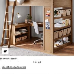 Pottery Barn Bunk Bed With Desk Full Bed
