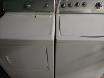 Nice washer and gas dryer they both work great they are in nice shape