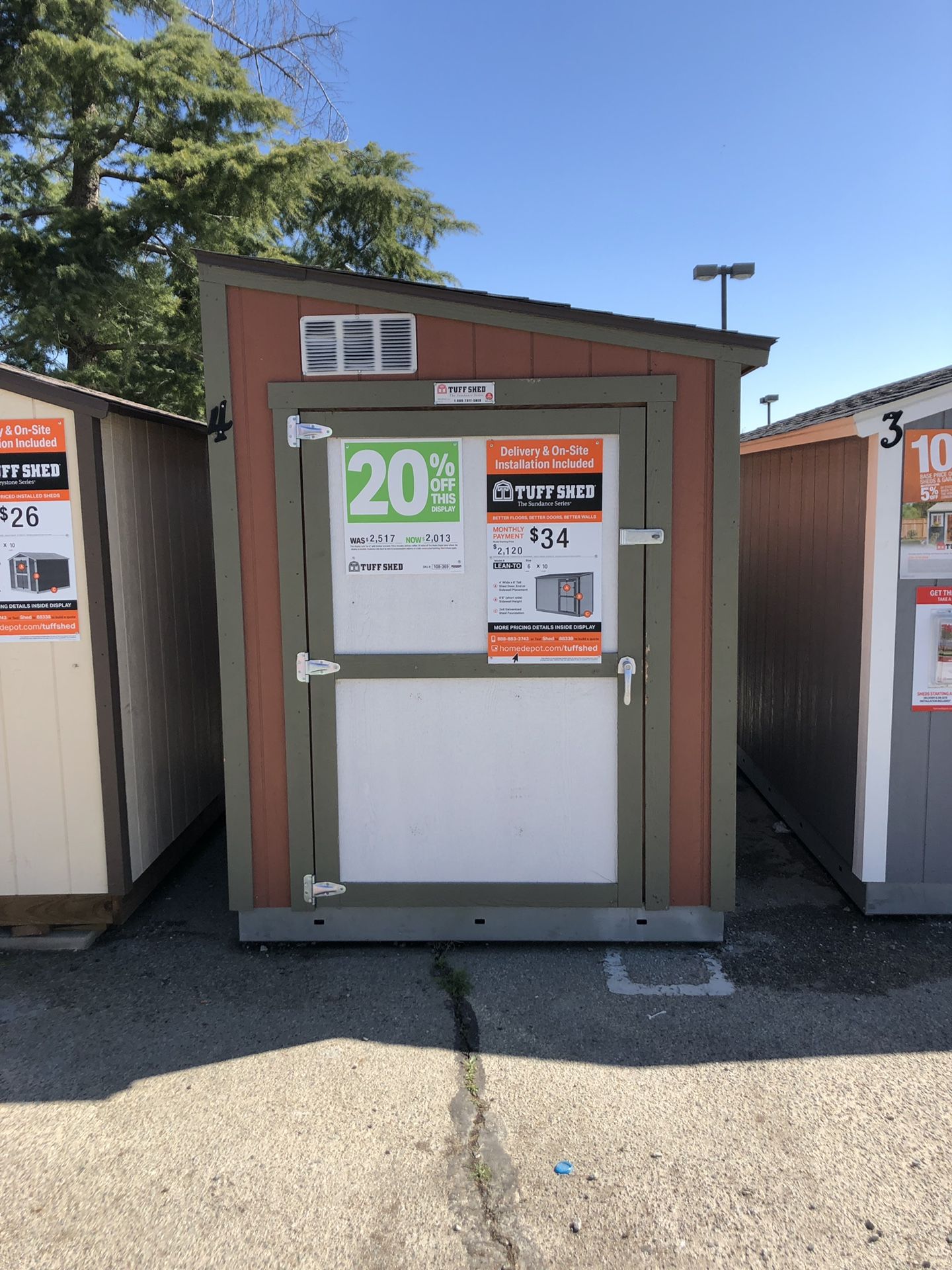 Tuff Shed Sundance Series Lean-To 6x10 Display