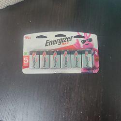 9v6 Energizer Max Battary Pack