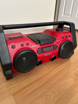 VTG Sony ZS-H10CP Radio Boombox AM/FM/CD Portable Heavy Duty Water-Resistant, With Power cord and Batteries