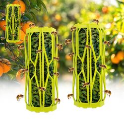 2 Pack Wasp Traps Outdoor, Carpenter Bee Traps for Outside, Fly Traps Outdoor, Fly Traps for Indoors, Flying Catcher, Gnat, Mosquito, Bee, Wasp Flying