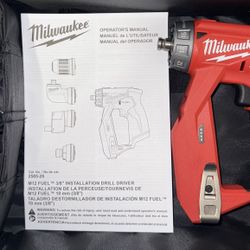 Milwaukee M12 Fuel Installation Drill/Driver w/Case. Tool Only. Model #2505-20