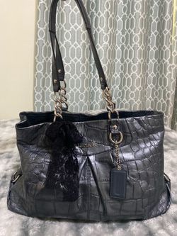 Y2K 2009 Coach Ashley Croc Leather Purse