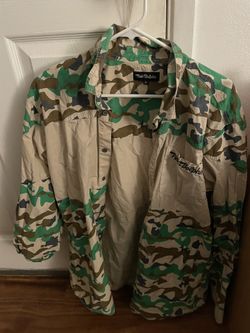 Pink Dolphin Camo Button Up