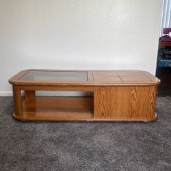 TV Wood Desk