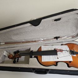 Acoustic Violin 4/4 Full Size with Case & Bow Rosin Basswood

