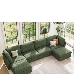 Belffin Sectional Sofa With Storage And Movable Armrest