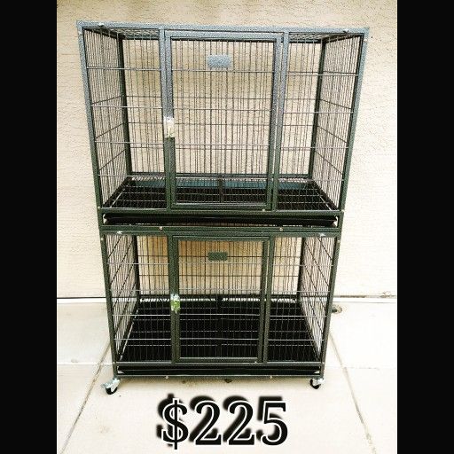 🐶Brand New🐕 2 Tier Stacked 37" Kennels