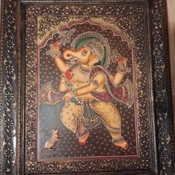 Ganesha Steel Embossed Painting