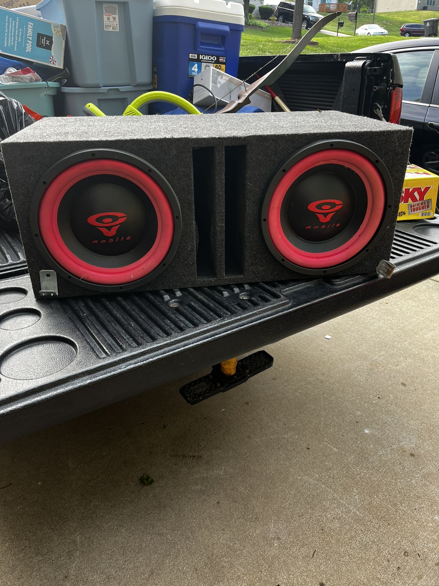 12inch Vega Mobile Subwoofers box is heavy InGood Shape