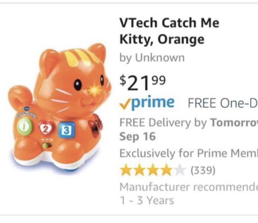 Vtech Catch me kitty for toddlers