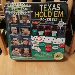 NIB Texas Hold'Em Poker Set