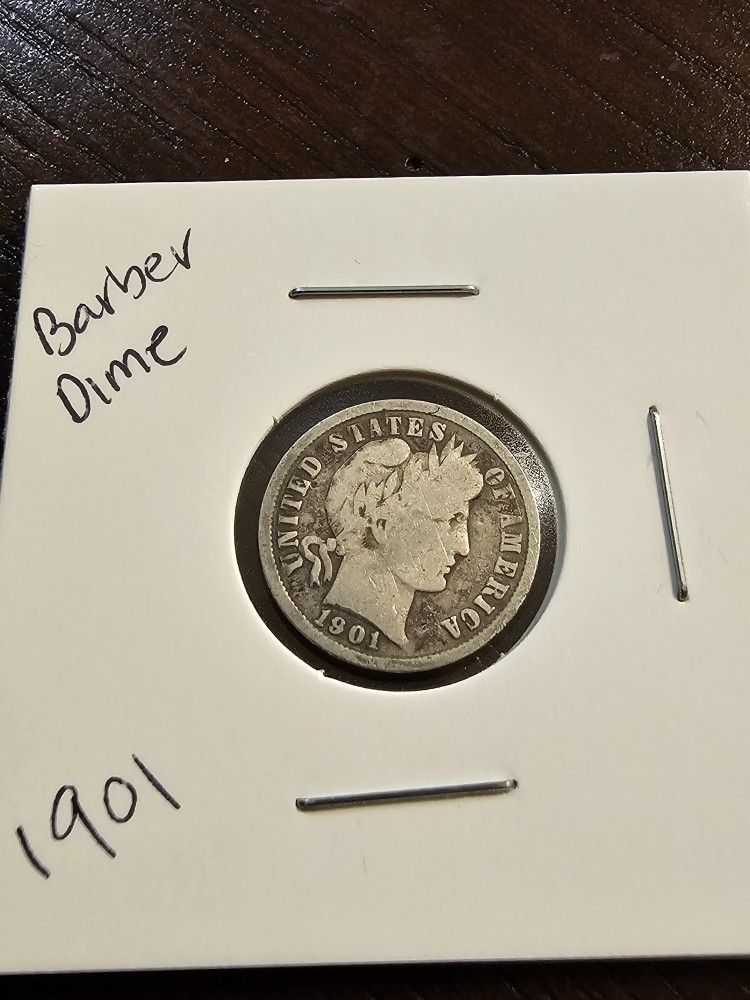 1901 Barber Dime
