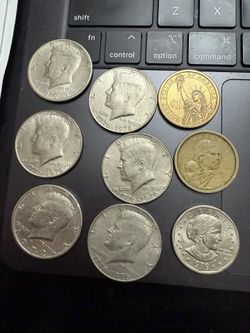 Rare Half Dollars 1971, 1(contact info removed) And Two Rare Dollars And James Madison Coin