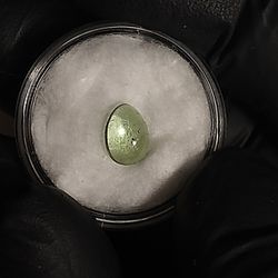 Green tourmaline cabochon 