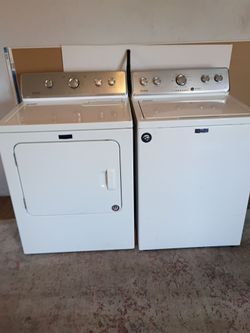 Maytag washer and electric dryer set delivery and installation is free