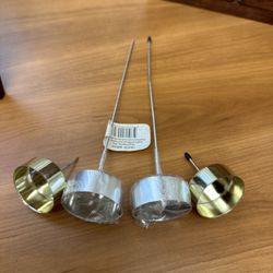 4Tea light Candle Holder Pick Silver Set Of 4