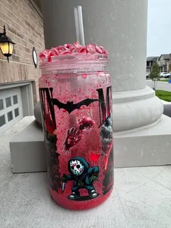Personalized sublimated lava effect tumblers