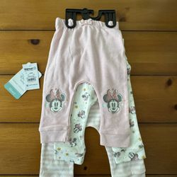 This is a 3-pack of Disney Baby Wishes + Dreams Minnie Mouse Infant Baby Jogger’s 