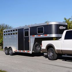 2019 Exiss Express Horse Trailer 3-horse slant load gooseneck