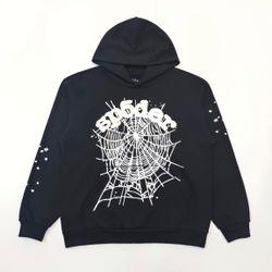 Black OG Web Sp5der Hoodie