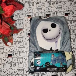 Tim Burton nightmare Before Christmas-Jack Skellington -Toddler Child Hooded Carseat Poncho