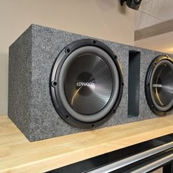 Brand NEW Kenwood 12" Subwoofer Set With Ported Enclosure 