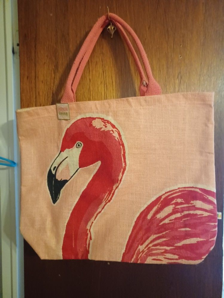 Flamingo Tote Bag 15x20