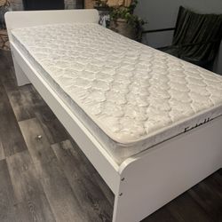 Twin Bed White Frame 