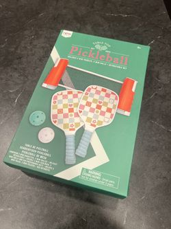 Tabletop Pickleball Paddles Balls Net Set Sport Fun Activity Game Gift