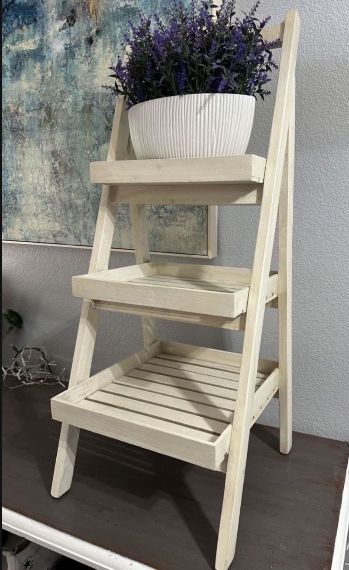  🌹 ✨✨WORLD MARKET Light Natural  Wood Display Storage Shelf✨