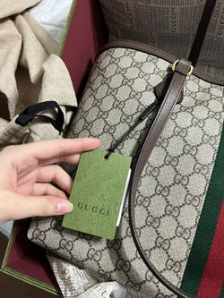 Gucci Ophidia Gg Medium Tote Bag in Green