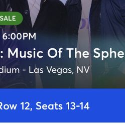 Coldplay Tickets - Vegas 