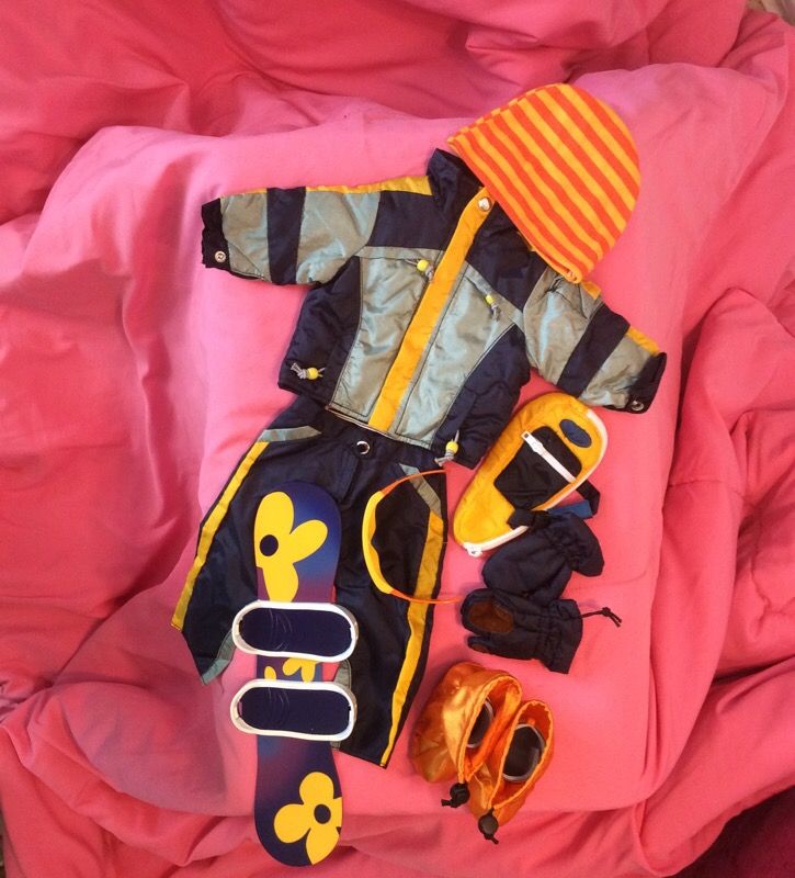 American Girl Snowboard set $20.00, cash only please.