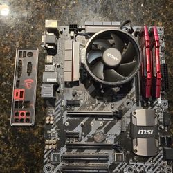 AMD RYZEN 5 3600 AMD B350 TOMAHAWK GAMING MOTHERBOARD 32GB DDR4 3200MHZ COMBO