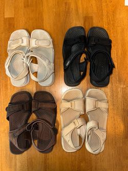 Vintage Azalėia Brazilian Comfort Sandals Lot - Hook & Loop Adjustable Straps (Sizes 36 & 37)