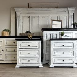 King Bedroom Dresser Set (FREE DELIVERY)
