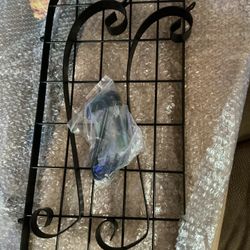 Pot and Pan Hanger, Wall Mounted Pots and Pan Hanging Rack with 8 Hooks for Kitchen Cookware Utensils 2 DIY Methods Black Steel Hanging Pot Rack