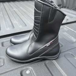 New Sidi Lei Women's Black Motorcycle Touring Boots 8.5US Made In Italy 