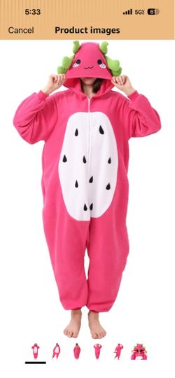 Animal Cosplay Pajamas Warm Sleepwear Homewear Plush Fleece Christmas Costume Cosplay Party