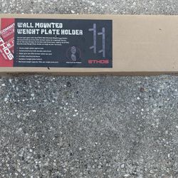 ETHOS Wall Mounted Plate Holder x Comes With 2 Plate Holders In Box x Gym
