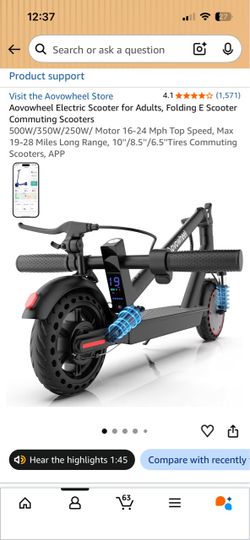 Electric scooter for adults