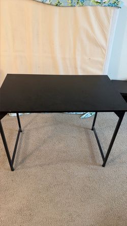 Study/office table black metallic sturdy
