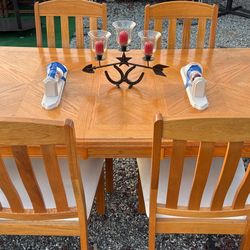 Dining Table 4 Chairs  $120