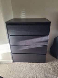 IKEA Malm 4-Drawer Dresser (Black)