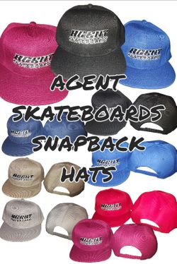 Agent Skateboards Snapback Hats