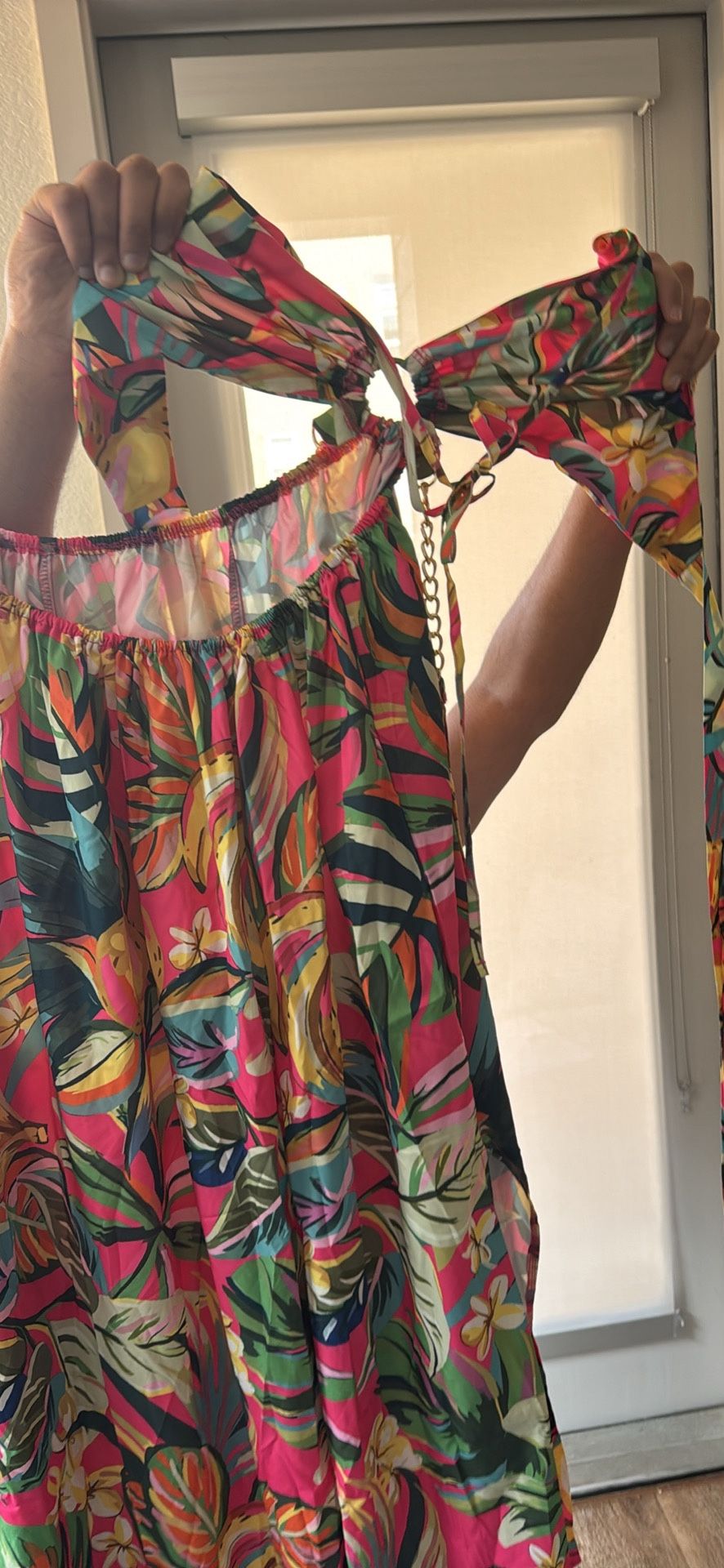 Bikini top summer floral dress