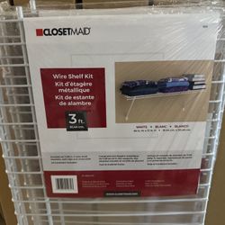 Closetmaid 3’ White Wire Shelf. New