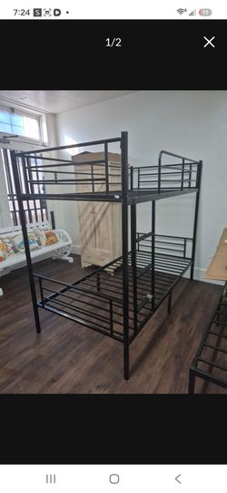Black Metal Bunk Bed Frame